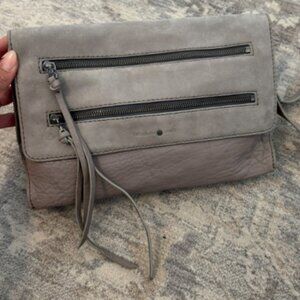 Treasure & Bond Leather Grey Crossbody Handbag